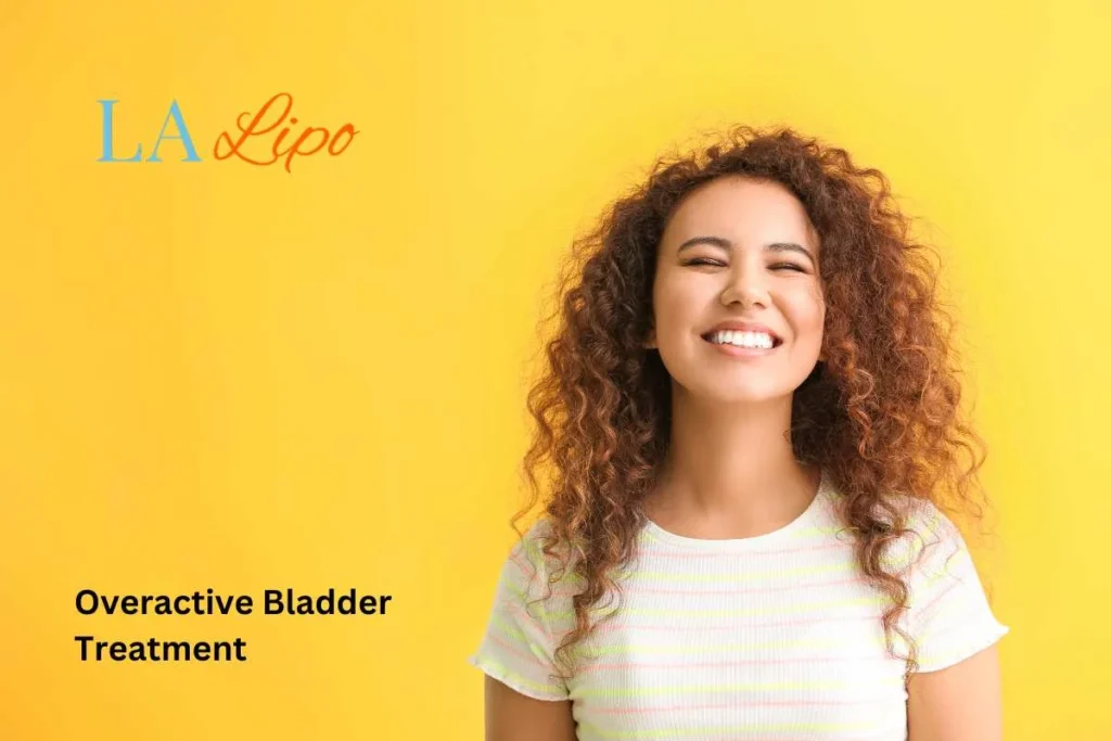 woman smiling about overactive bladder treatment Glossop solutions
